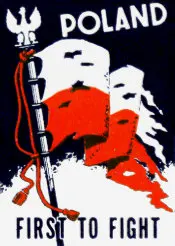 

Мужская футболка с коротким рукавом Польша, первый борт постер времен Второй мировой войны, повседневные рубашки из 100% хлопка
