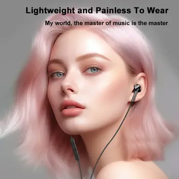 3,5mm/Type-C kabelová sluchátka pro Samsung sluchátka Basová HiFi hudba Kabelová sluchátka do uší pro Samsung iPhone Xiaomi Huawei 8 nejlepší prodej Handsfree od Googlu Pixel - №1