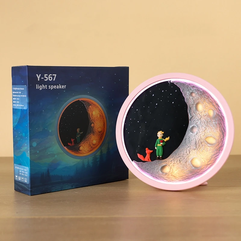 Lovely Creative Night Light &Bluetooth Speaker Home Decoration Bedroom Table Lamp Ornament Birthday Chrestmas Kids Girl Gift