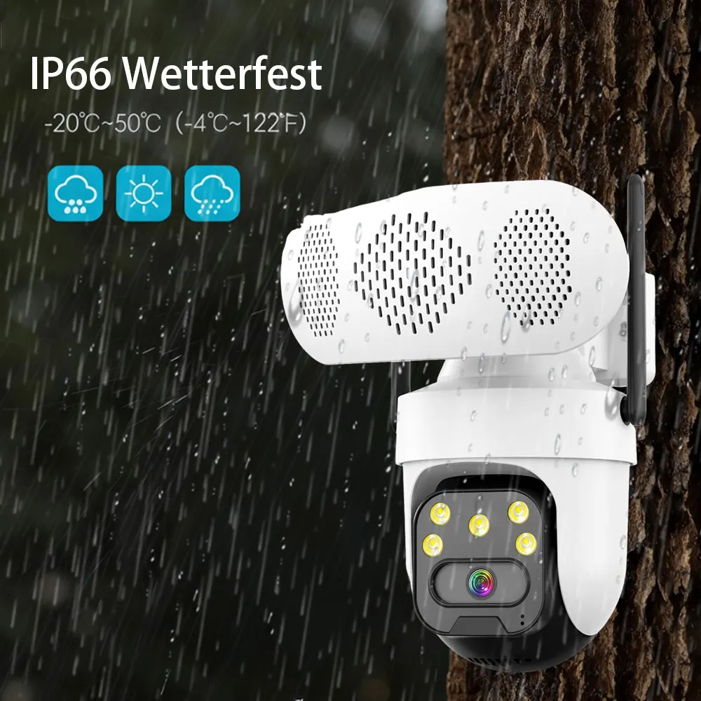 5MP HD lP كاميرا في الهواء الطلق واي فاي الأمن المتكلم كاميرا CCTV المنزل اللون للرؤية الليلية كشف الإنسان كاميرات المراقبة الأمنية #3