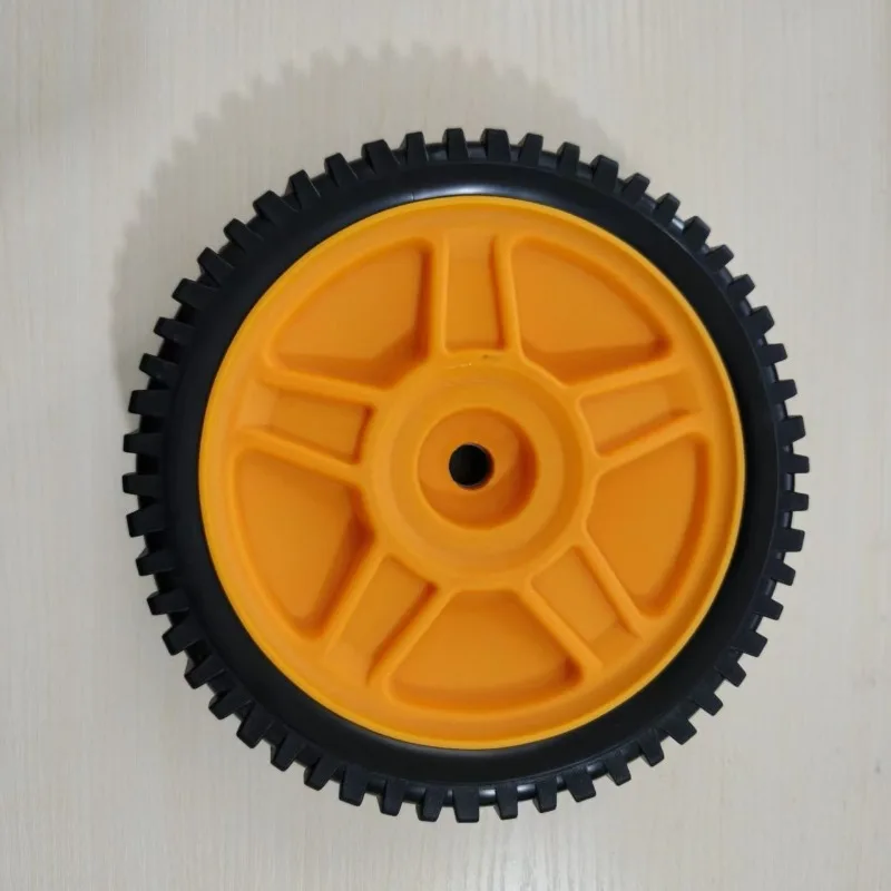 8-inch Rubber Wheels, Lawn Mower Wrapped Rubber Wheels, Plastic Spoke Rubber Wheels