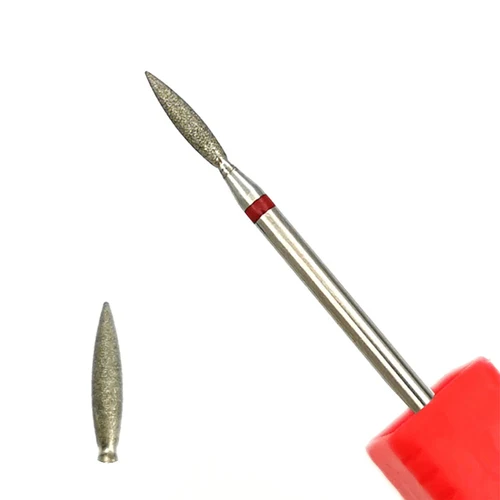 Imagen 1 del producto Flame-broca para limpieza de cutículas, limpiador de uñas de diamante de carburo de seguridad profesional, 3/32""