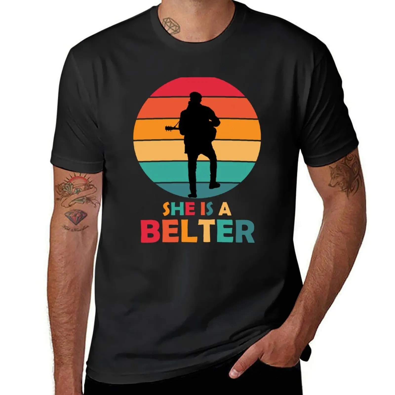 She's a Belter Gerry Top T Shirt Hat T-Shirt customizeds shirts graphic tees Men's cotton t-shirt