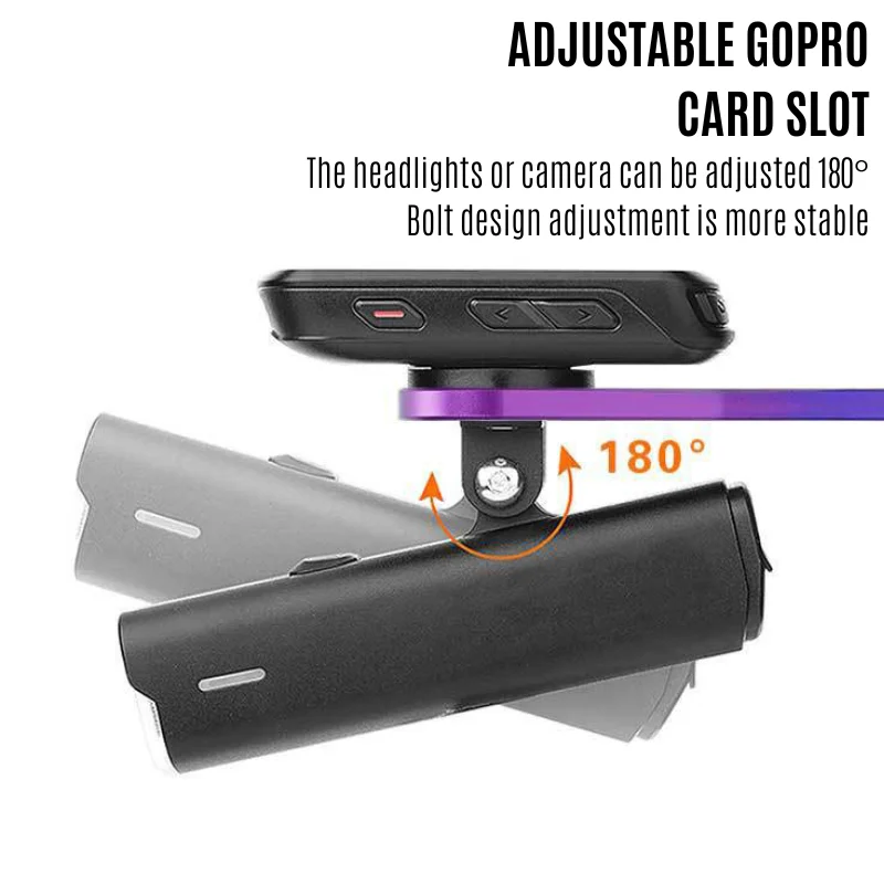 Bike Computer Bracket Headlight Holder Aluminum Alloy Universal Cycling Speedometer Mount for Garmin/Bryton/Wahoo GPS Bracket