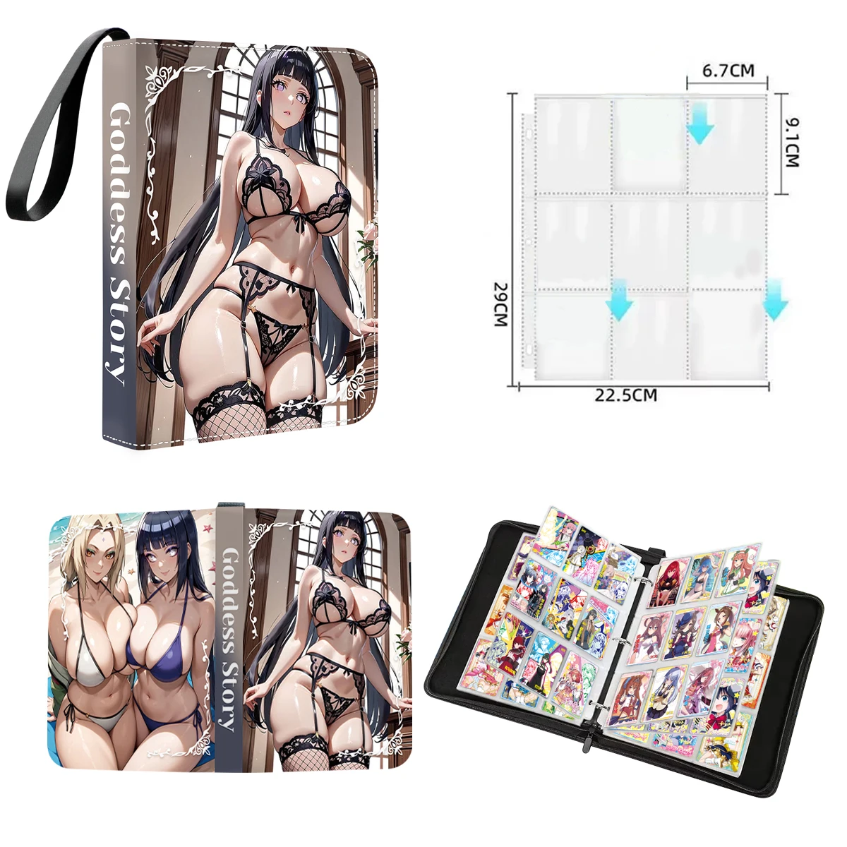 Nowa karta historii bogini Binder Książka kart Waifu Collection Binder Sexy Binder Christmas Binder