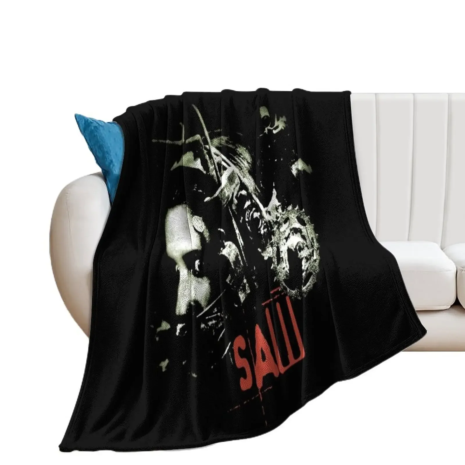 Saw Horror Movie Retro Throw Blanket wednesday Thermal Blankets