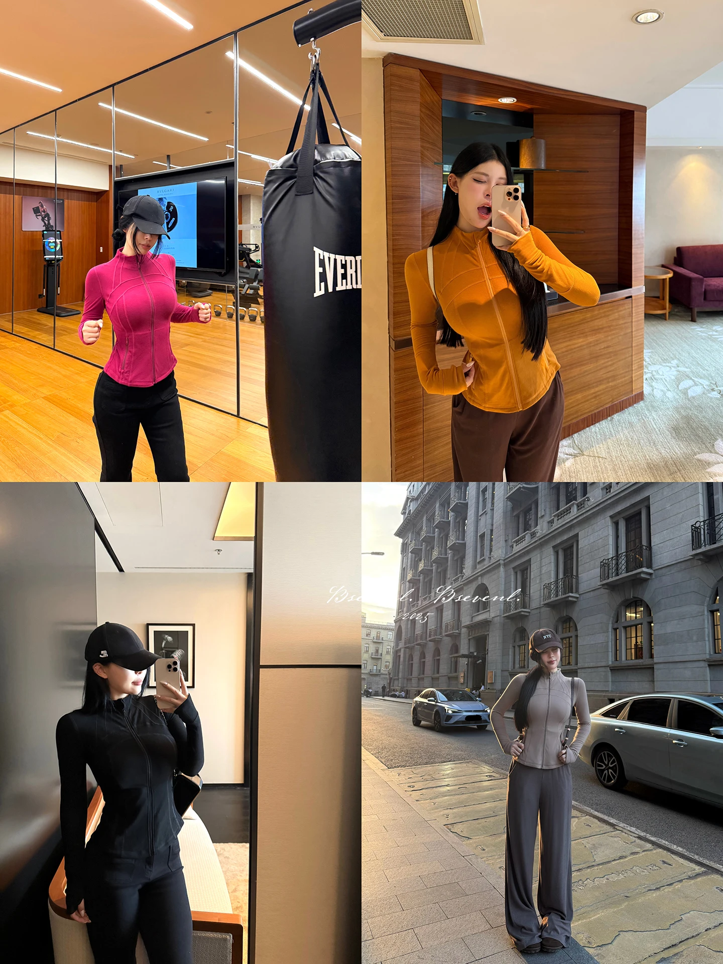 

Высокоэластичный облегающий комплект из двух предметов для женщин: теплый зимний повседневный костюм с высокой талией, длинными рукавами и застежкой-молнией, удобный, вязаный.