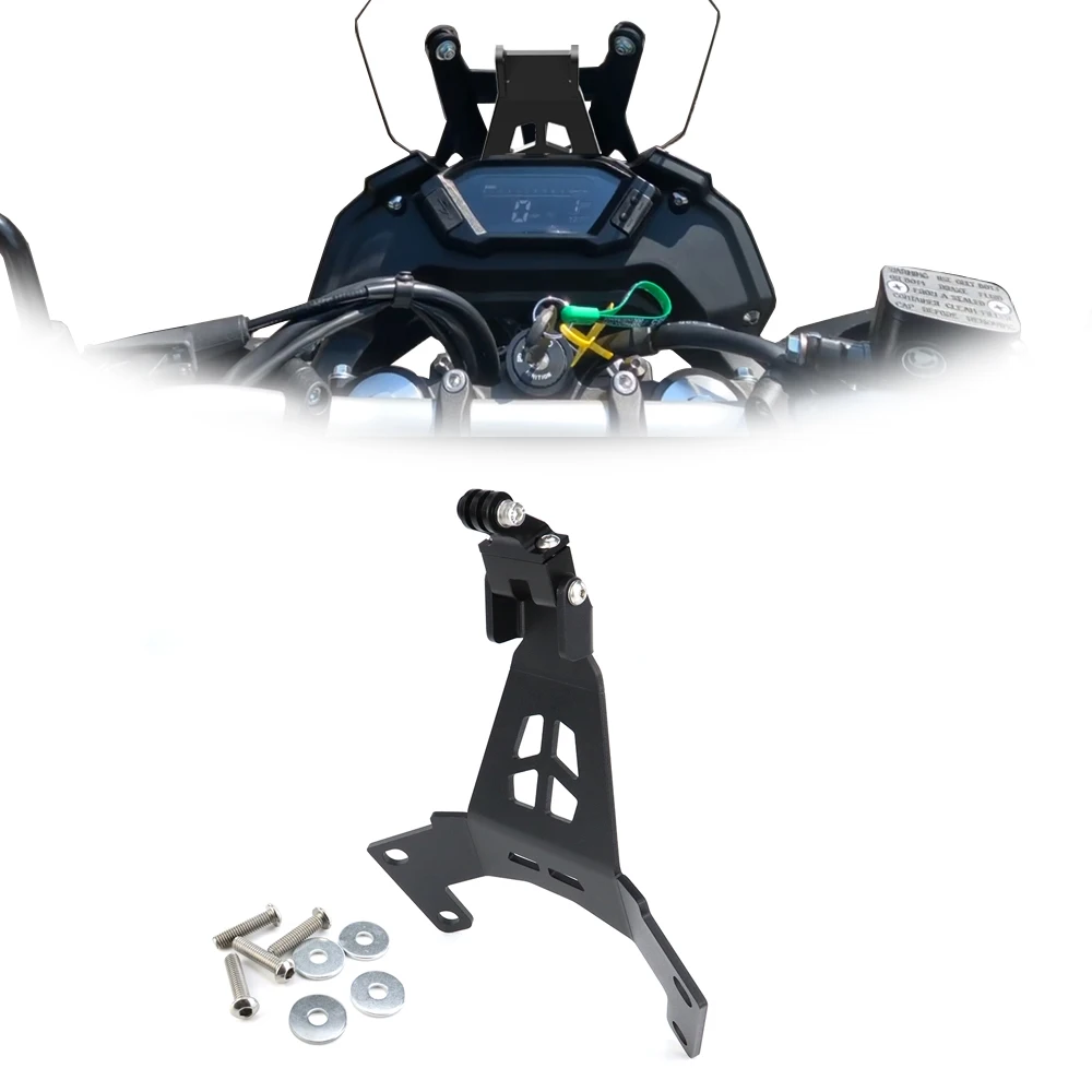 

For Loncin VOGE 300 RALLY 300GY Motorcycle Aluminum GPS Mount Navigation Plate Bracket Windshield Phone Stand Adapter Holder