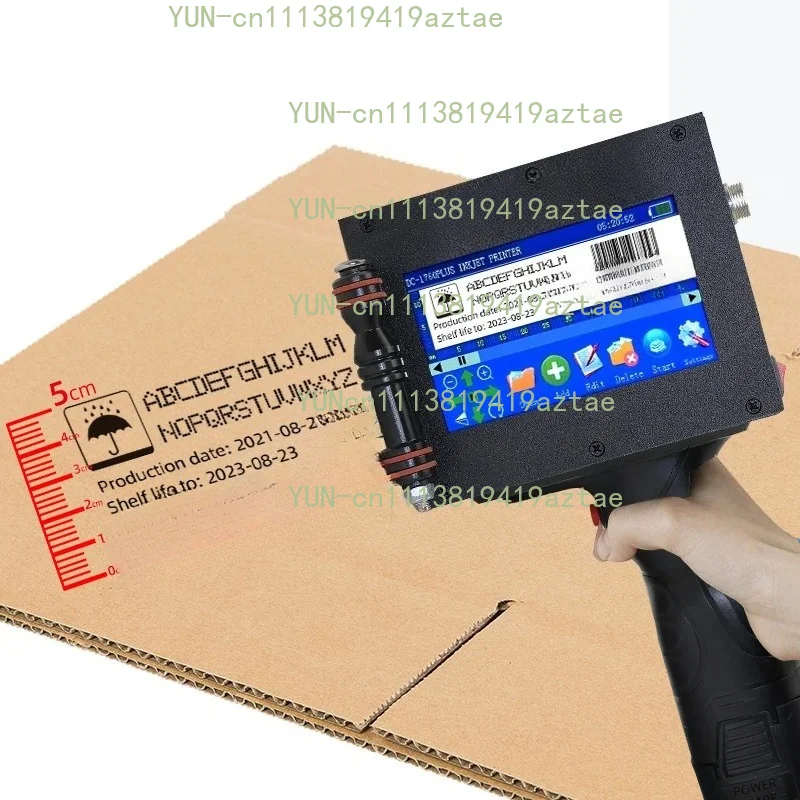Portable Handheld Inkjet Coder, Support 5cm Large Font Printing, Print LOGO, Pattern & Label, Use Solvent Quick-Drying Ink