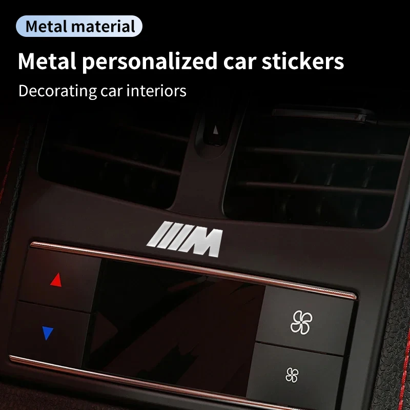 Pegatina personalizada de Metal con logotipo 3D para coche, pegatinas impermeables con letras para BMW E46, E90, E60, F10, E39, F30, E36, F20, E87,