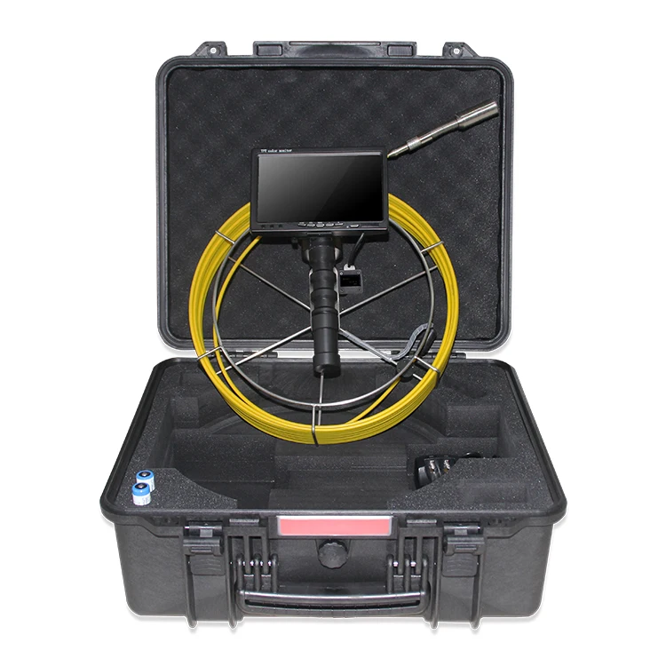 

Durable Industrial Sewer Pipe Video Inspection System Storm Drain Pipeline Monitor Borescope Push Rod Snake Camera