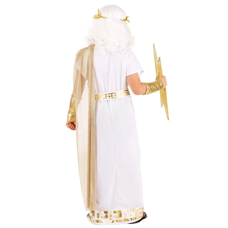 2024 New Arrival Halloween Caesar Greek Costume For Child Boys Zeus Costume M17
