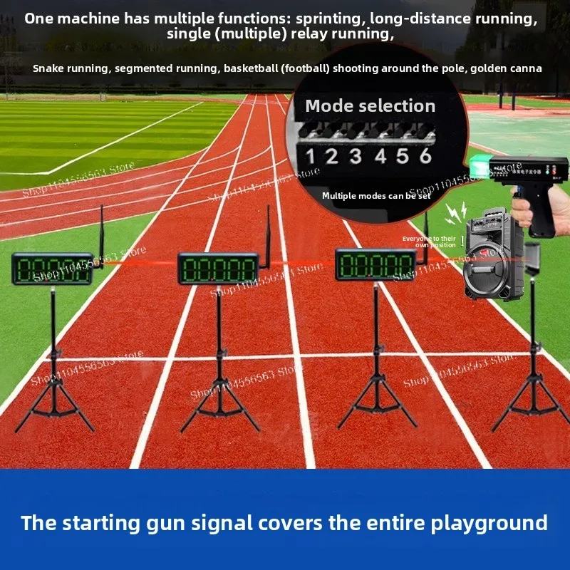 Infrared Laser Auto-Timing Running Timer–Wireless Multi-Function Device with Electronic Start for Campus&Community Sports Events