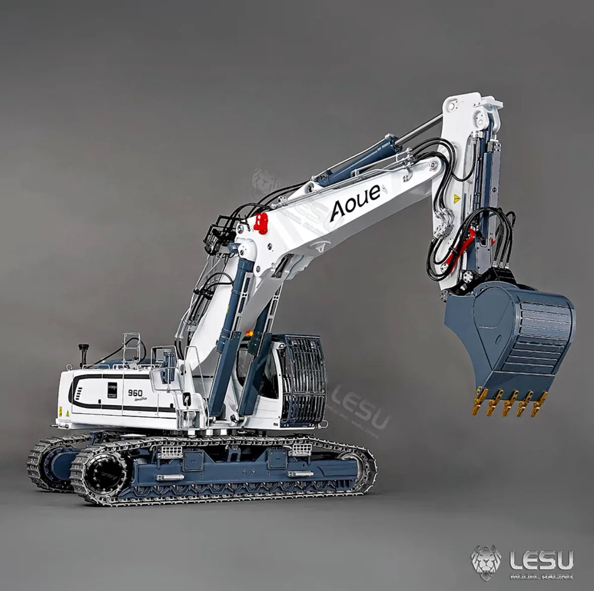 LESU 960 RC Excavator 1/14 Scale Hydraulic Demolition Machine RTR Digger Heavy Duty Remote Control Construction Vehicles Model