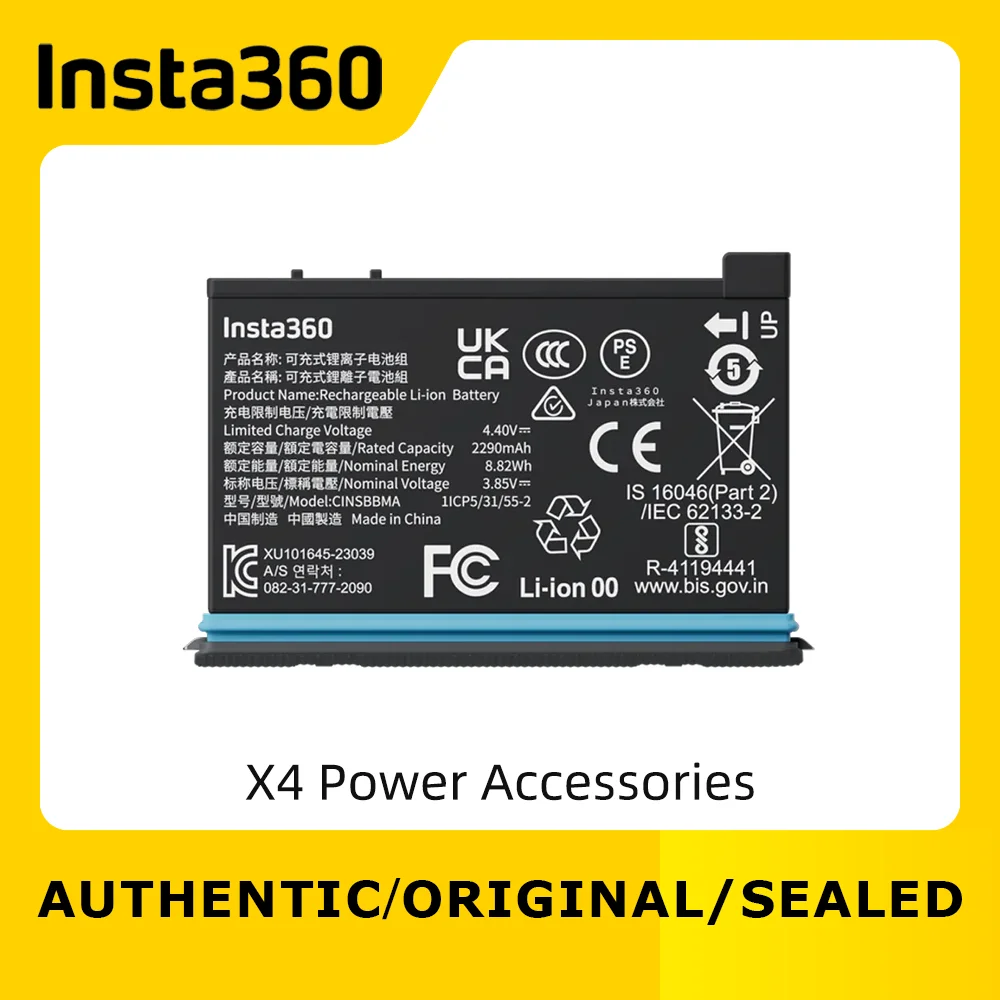 

Insta360 X4 Power Accessories Original Battery / Fast Charge Hub for ONE X4 Insta360 Accessories