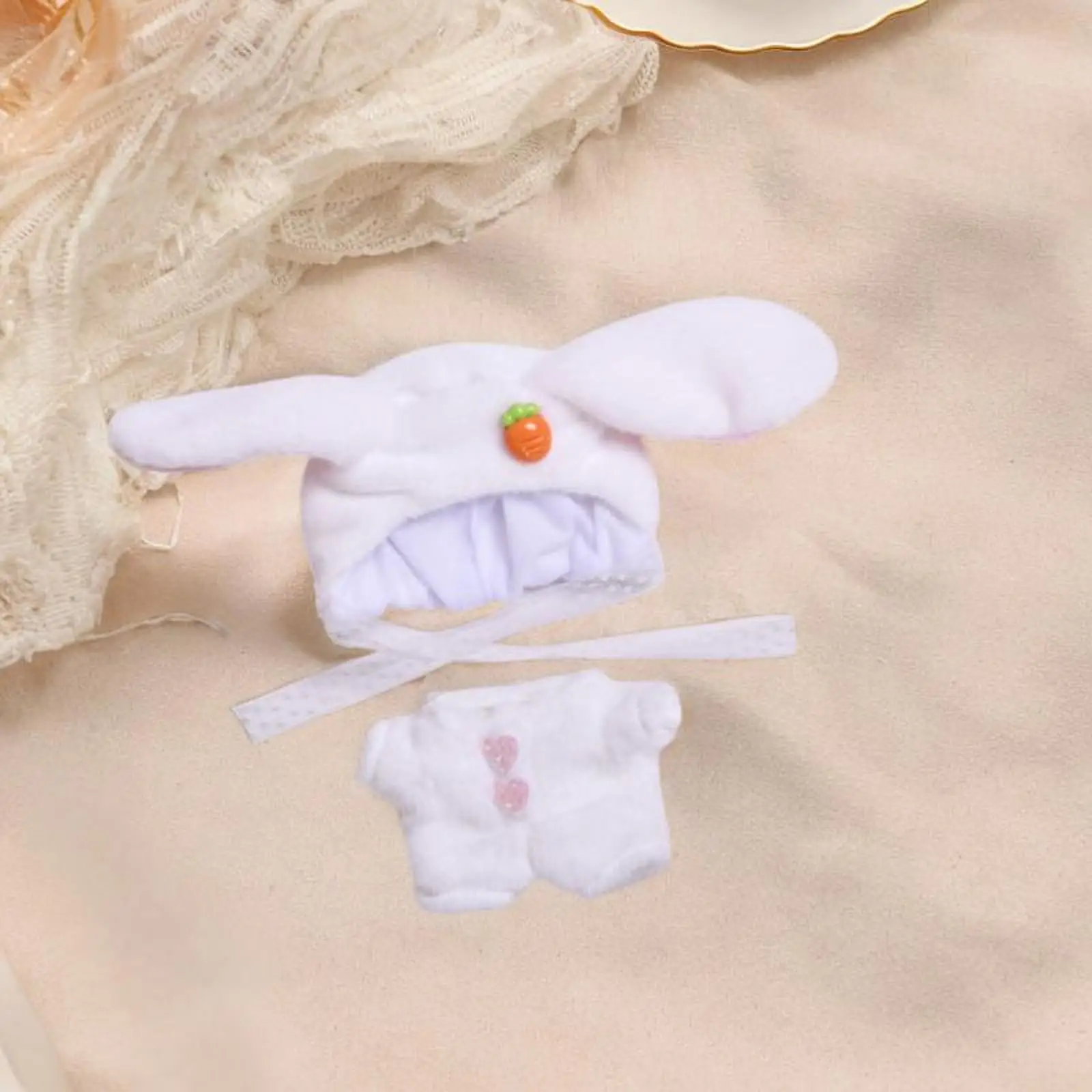 Conjunto de mono de muñecos de peluche, accesorios de disfraces de muñecas, ropa de trajes, para muñecas de 5,91 pulgadas/6,69 pulgadas, muñecas de niño y niña