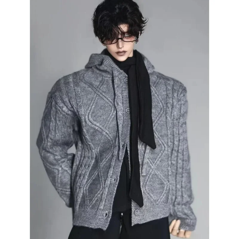 

BJD Doll Clothes For 75cm 77cm Dolls Black White Grey Sweater Coat Dolls Clothing Accessories(No Doll)