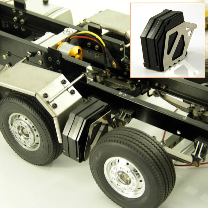 Akcesoria do tuningu i dekoracji metalowego zbiornika na wodę w skali 1:14 do ciężarówek RC Tamiya BENZ Arocs MAN TGX