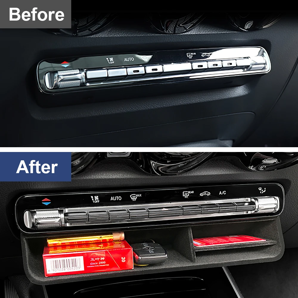 For Mercedes Benz A B CLA GLB GLA GLE Class W177 W247 C118 X247 H247 W167 EQA EQB 2020 2021-2025 Car Central Control Storage Box