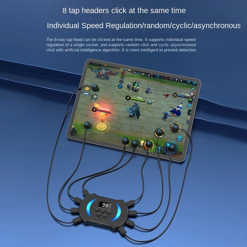 Mobile Phone Screen Auto Clicker Adjustable Connection Physical Simulation Finger Click Device Screen Auto Clicker