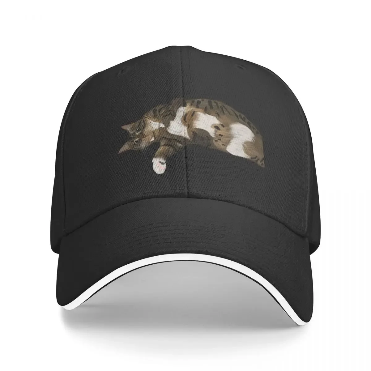 

Tabby Cat Baseball Cap fishing hat Anime Hat Mens Tennis Women's