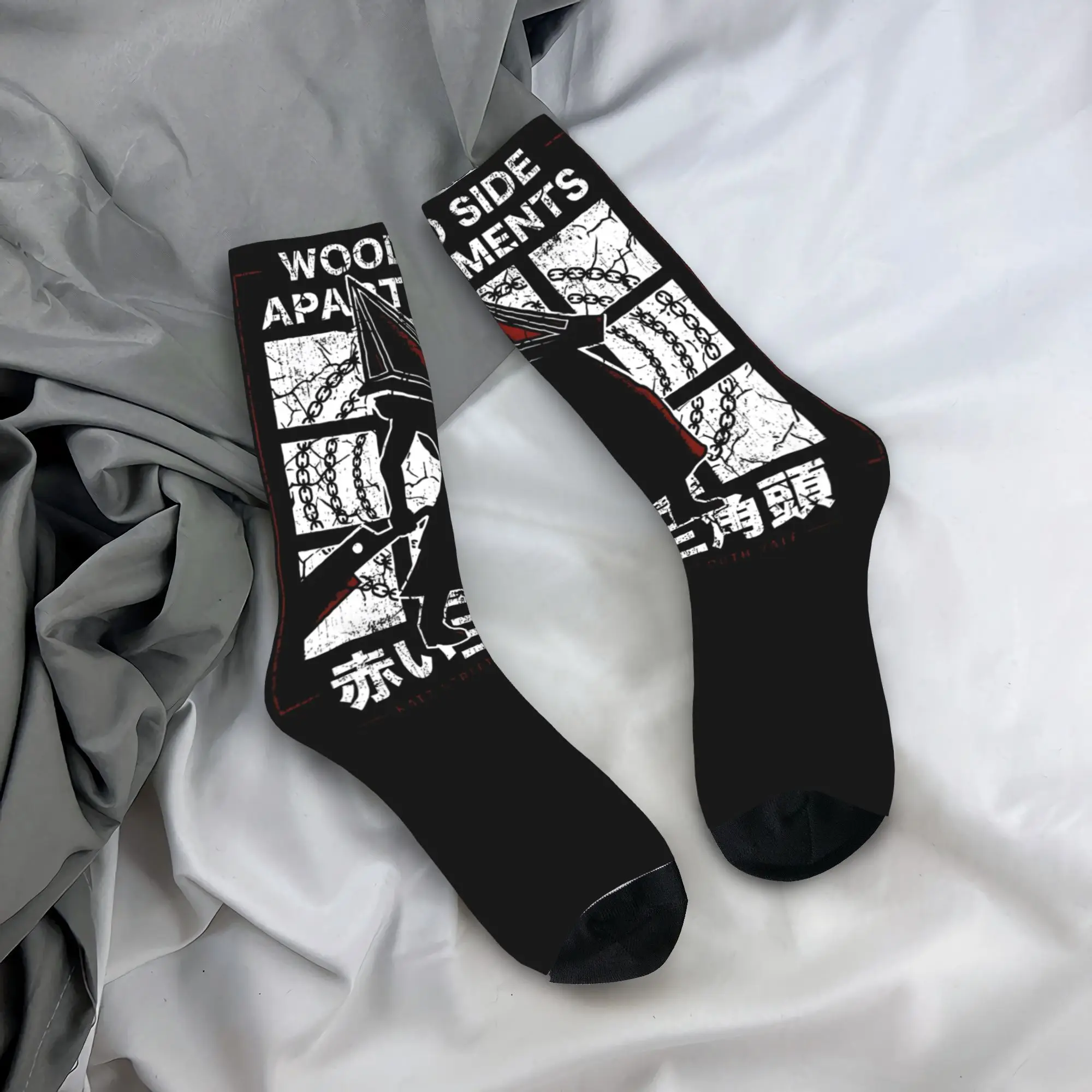 

Мужские носки унисекс, бесшумные чулки с деревянной стороной монстра, весенние модные теплые мягкие носки с узором, уличные антибактериальные носки