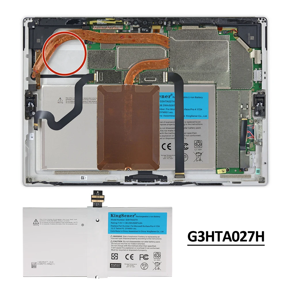 KingSener-batería G3HTA027H DYNR01 para ordenador portátil, para Microsoft Surface Pro 4, 1724, 12,3 \