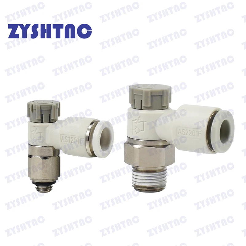 Válvula de control de velocidad neumática de nuevo tipo AS1201F, válvula de aceleración M5-04, cilindro AS2201F ajustable 02-06SA, control de velocidad 02-08SA
