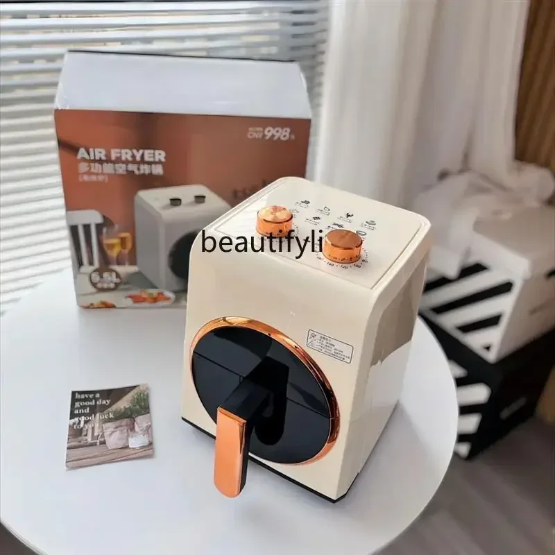 

lt Household Smart Air Fryer Large Capacity Mechanical Knob Multifunctional Small Electric Fryer