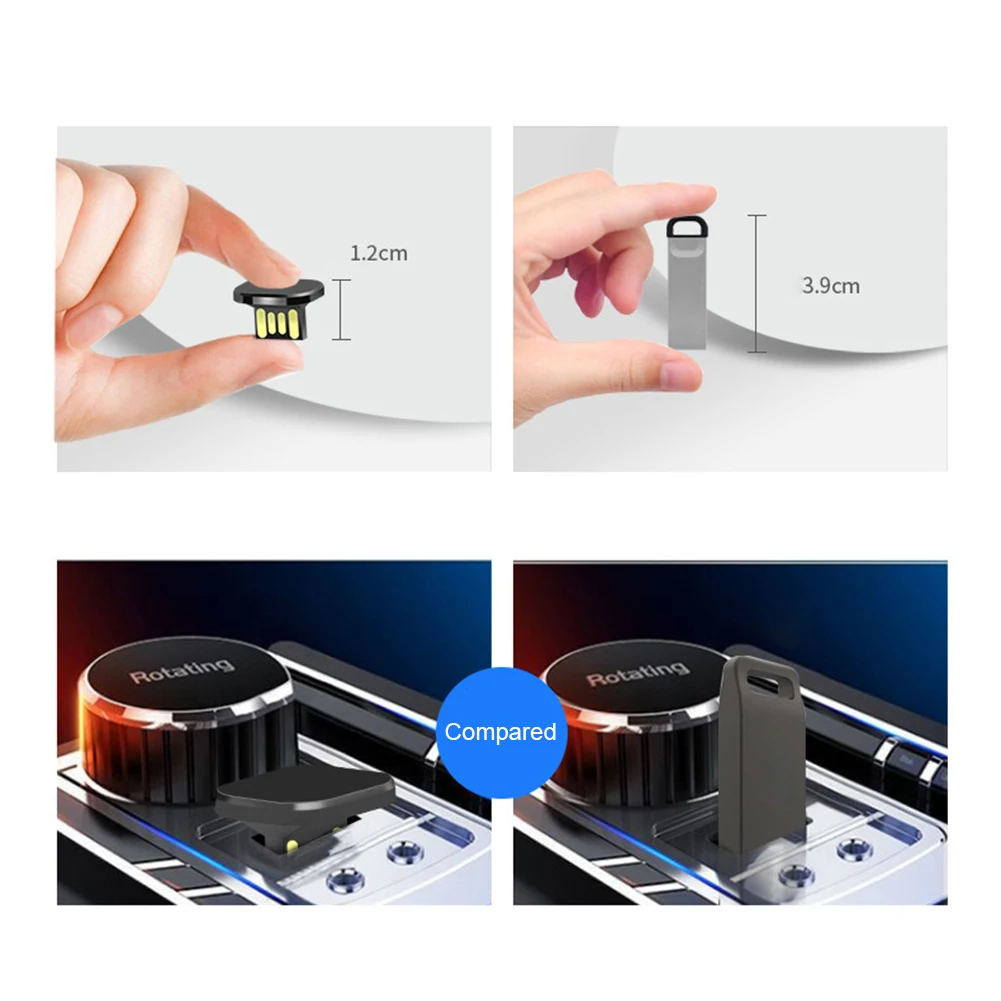 Stik USB Memori Video Musik TV Flash Disk Drive USB Mini USB2.0 Mobil SUV Otomatis