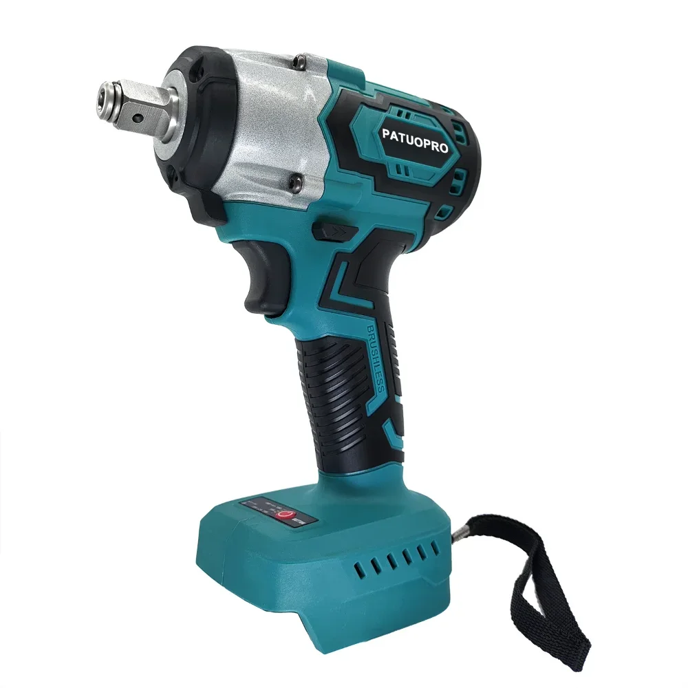 

1/2inch Cordless Electric Impact Wrench 500N.m Rechargeable Brushless Wrench Power Tools for Makita 18V Battery(No Battery)