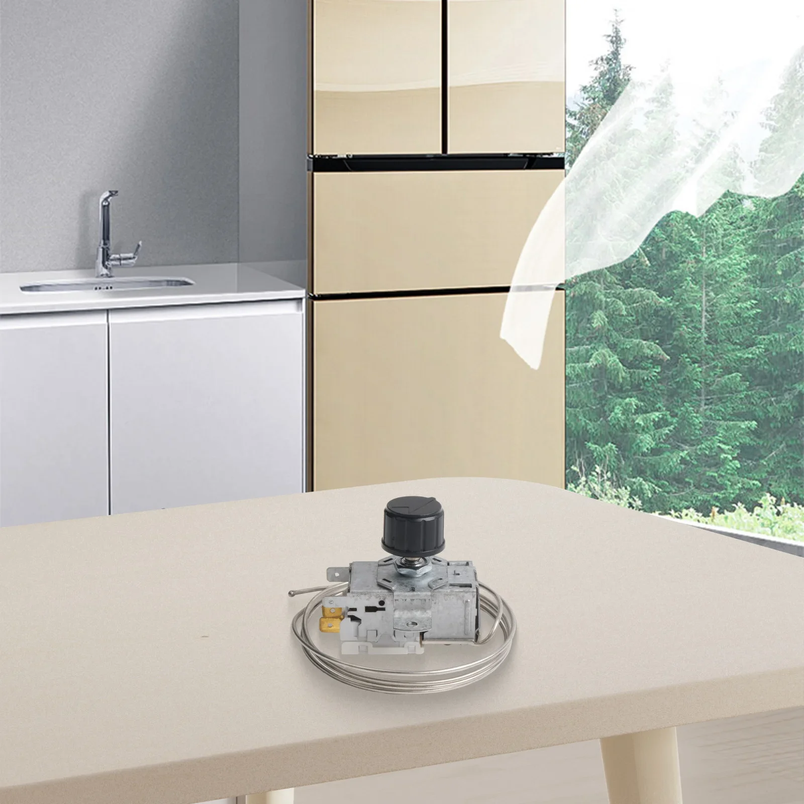 

Термостат для холодильника с 3-контактными соединениями K50 для модели для холодильников и аналогичных продуктов Регулируемая температура