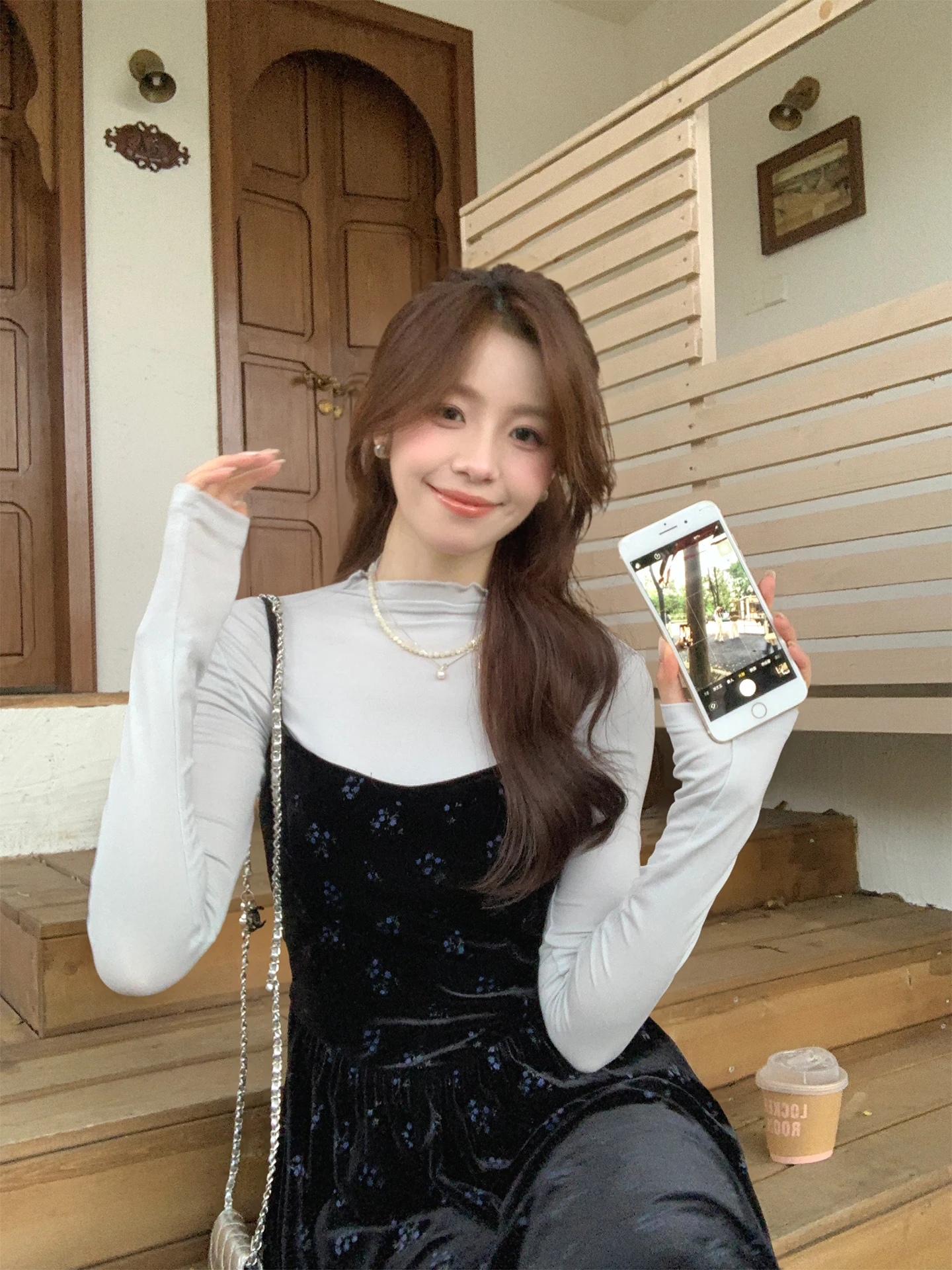 

Comfortable High nce f High Collar Lyocell Fiber Warm Base T-irt Even-wen Lakeview Romance Korean Sle Women...