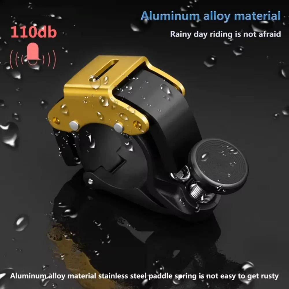 

High Quality Aluminium Alloy Bicycle Bell Black Gold Red Blue Safety Cycling Bike Horn 22.2mm Bike Ring Bicycle