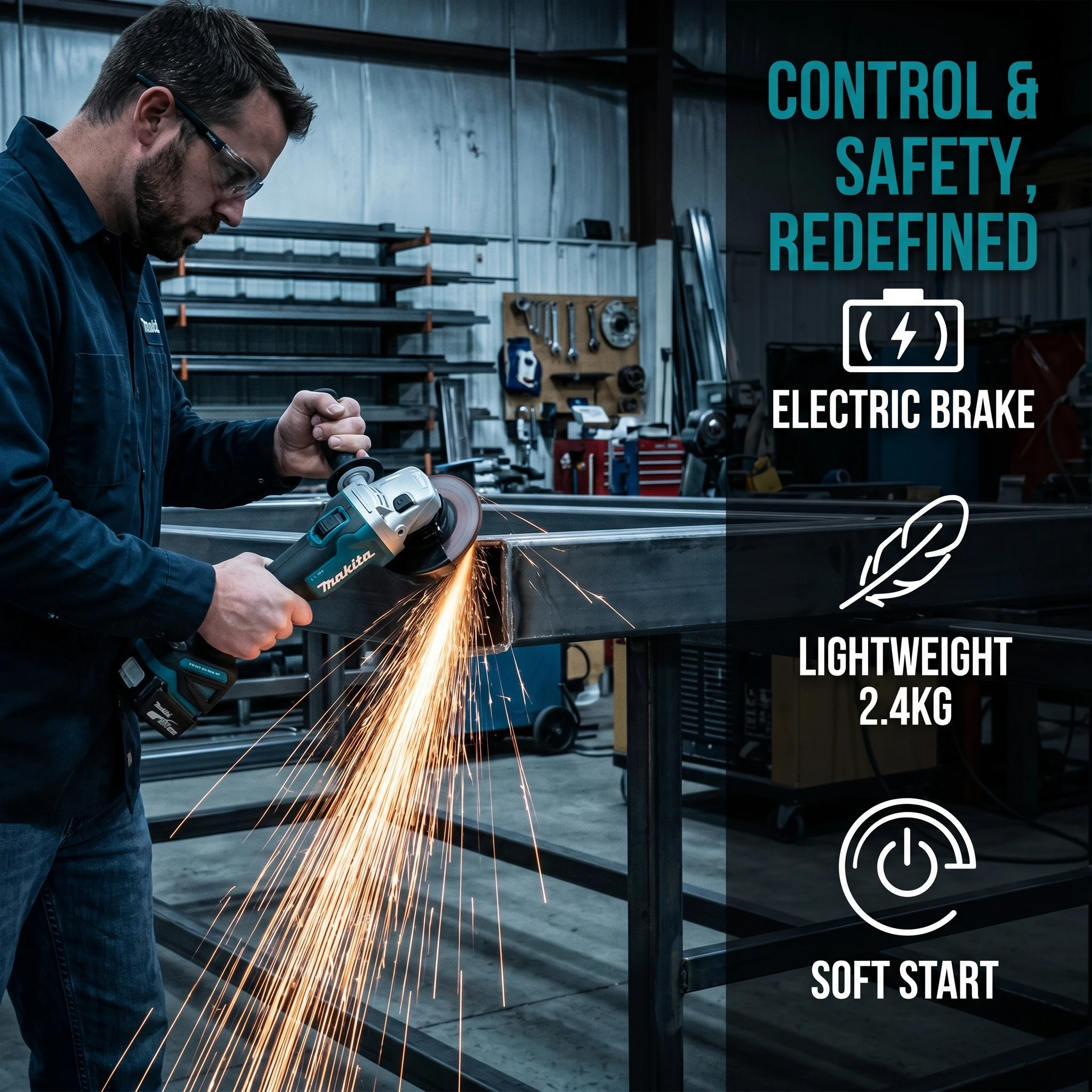 makita-dga404-100mm-cordless-angle-grinder-powerful-electric-tool-for-industrial-cutting-grinding-and-finishing