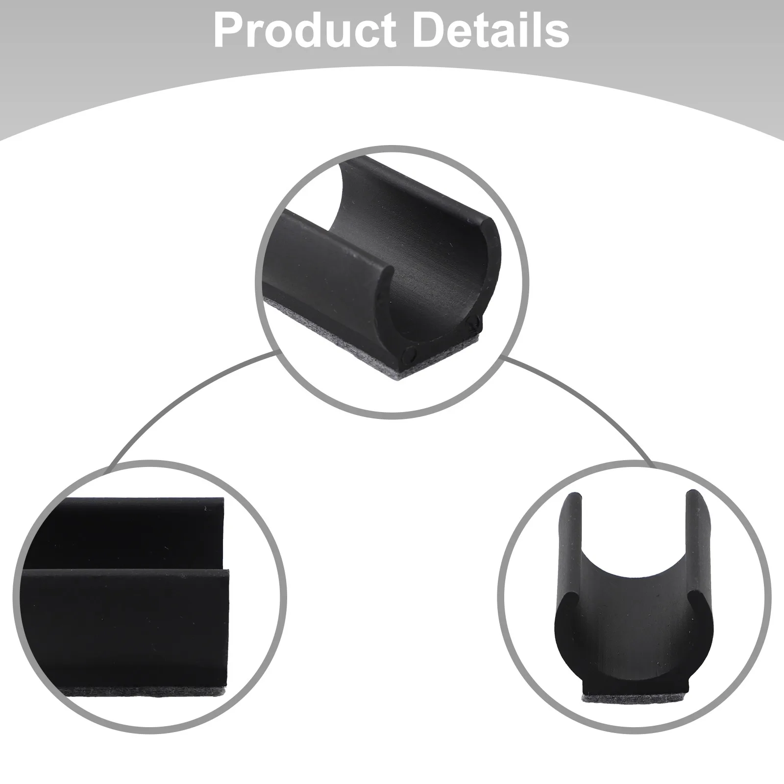 

25 Mm Noise Reduction Pads Protect Floors From Scratches U-shaped Foot Pads Compatible With Various Floor Types