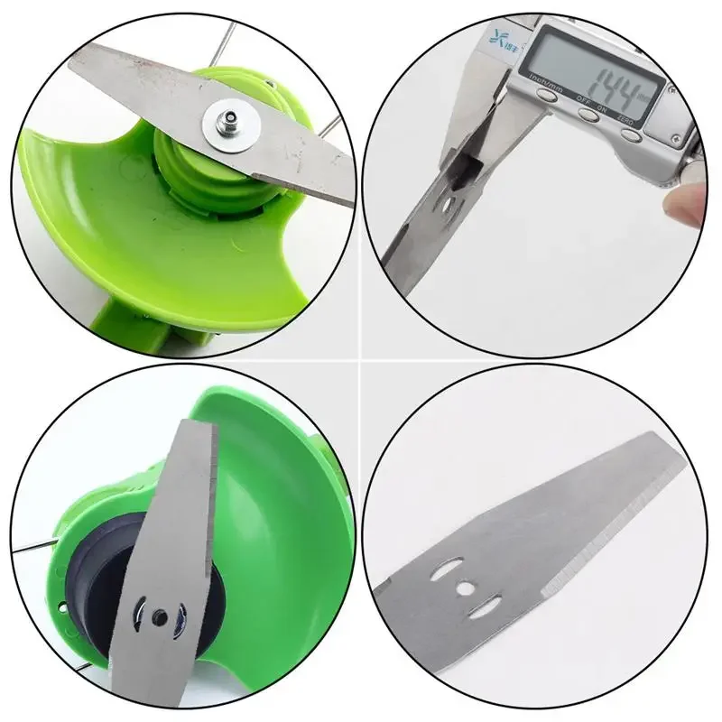 2/3PC โลหะหญ้า String Trimmer ใบมีดเครื่องตัดหญ้าเปลี่ยนเครื่องมือ Trimmer ใบมีดตรงใบเลื่อยไฟฟ้าเครื่องตัด