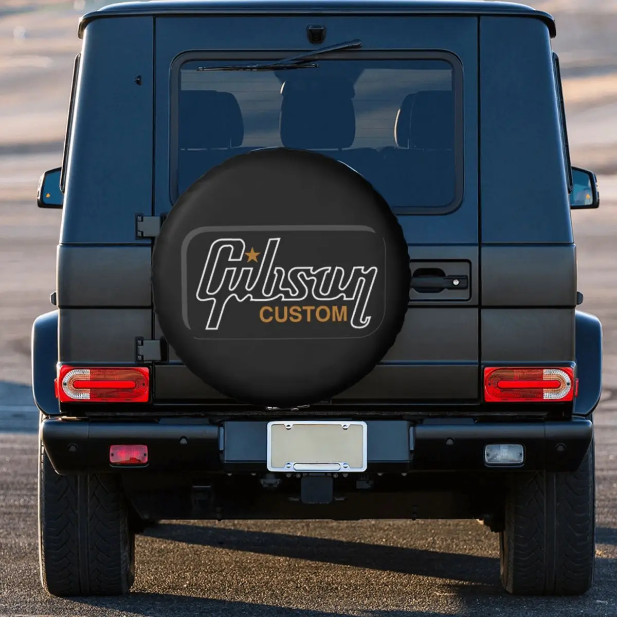 Custom Gibson Les Paul Spare Tire Cover for Jeep SUV RV 4WD Mitsubishi 4x4 Wheel Protector Covers 14