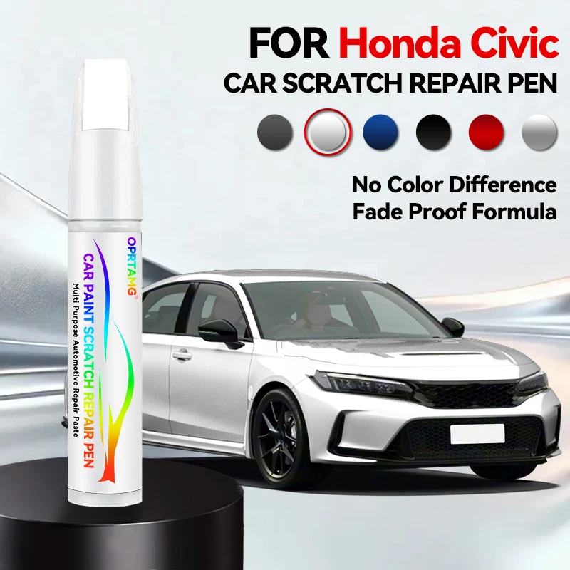 

Car Paint Repair Pen Touch Up Scratch Remover DIY Auto Accessories For Honda Civic Blue B593M White NH578 Silver NH830N WhitePur