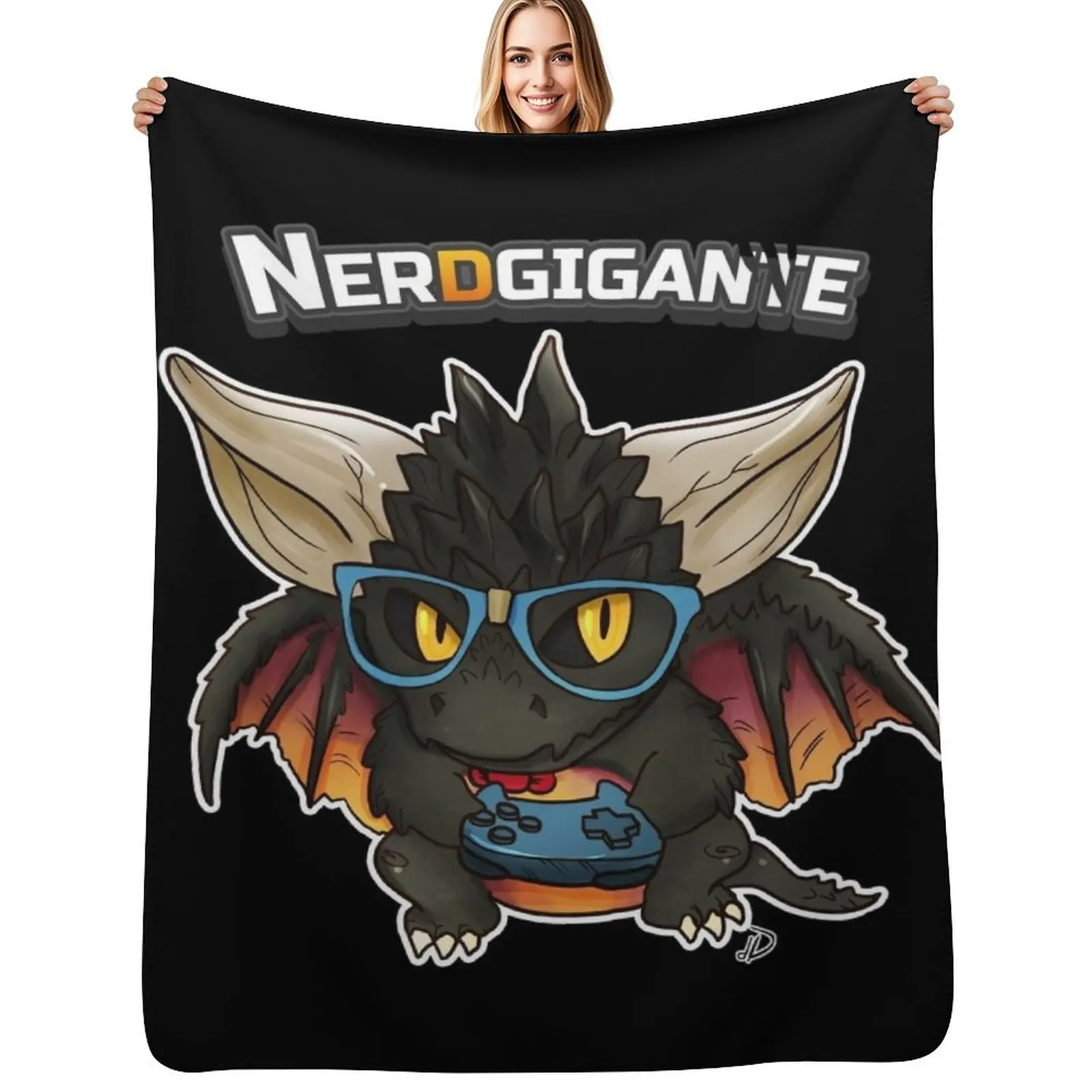

Nerd-gigante Throw Blanket Men's Soft Warm Throw Blanket for Couch