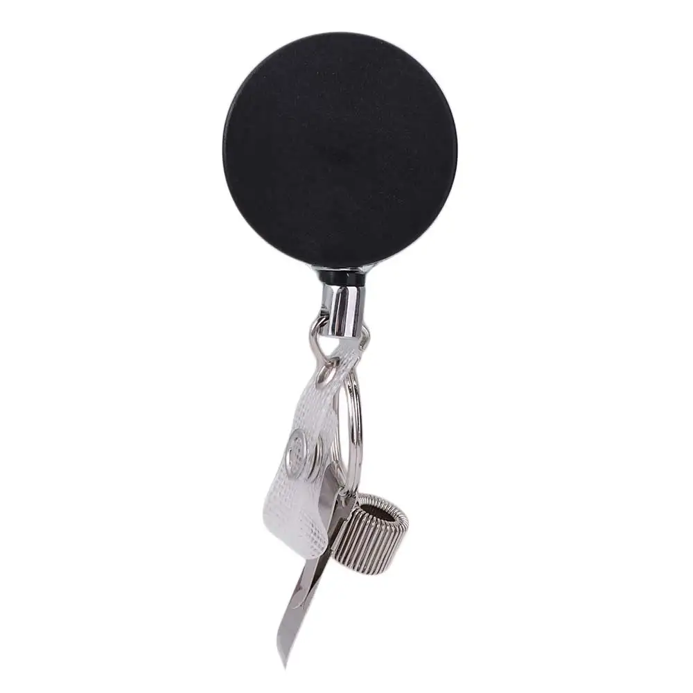 Badge Reels Retractable Pen Clip Key Ring Belt Clip Pull Pen Holder Heavy Duty Durability Pen Lanyard Carpenters Workers