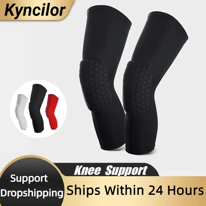 KynWelfare-Genouillères élastiques pour JoendocSleeve, genouillère de basket-ball, équipement de protection, rotule, soutien en mousse, soutien de volley-ball