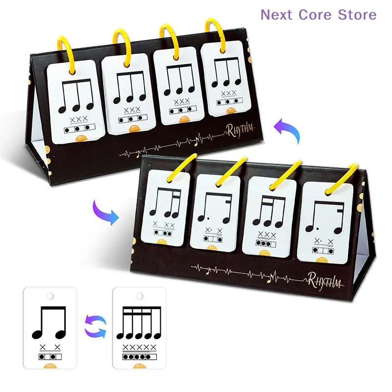 [NC] Music Enlightenment Learning Cards Note Instrument Rhythm Cognition Educational Tool Tabletop Early Education Flashcards