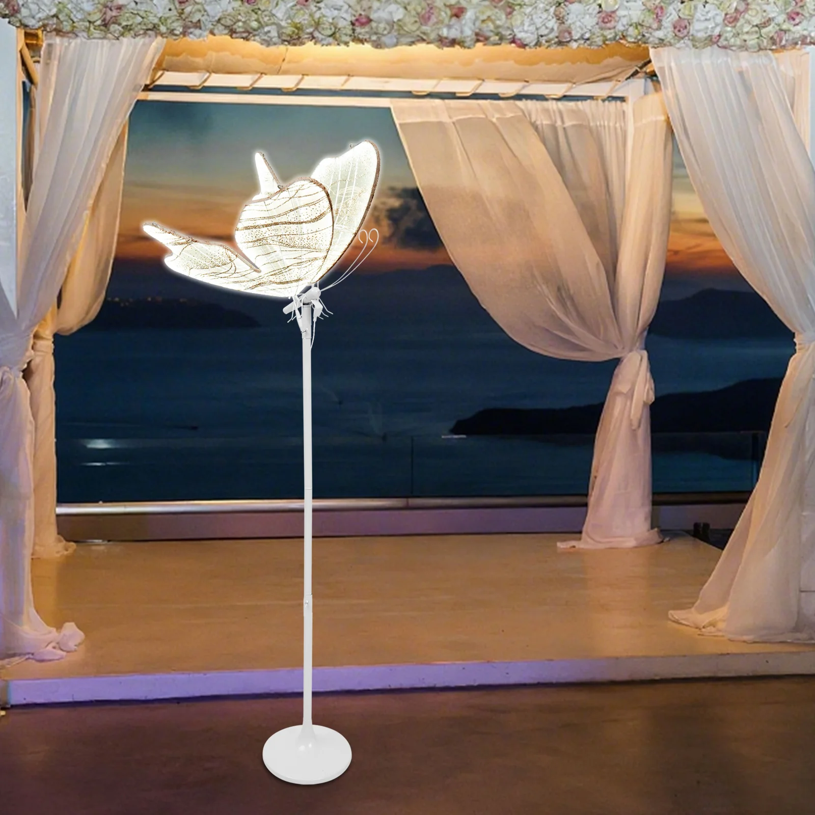 

18W 110V Butterfly Floor Lamp, LED Ambient Light, Wedding Decoration Light for Stages, Weddings, Hotels, Celebrations