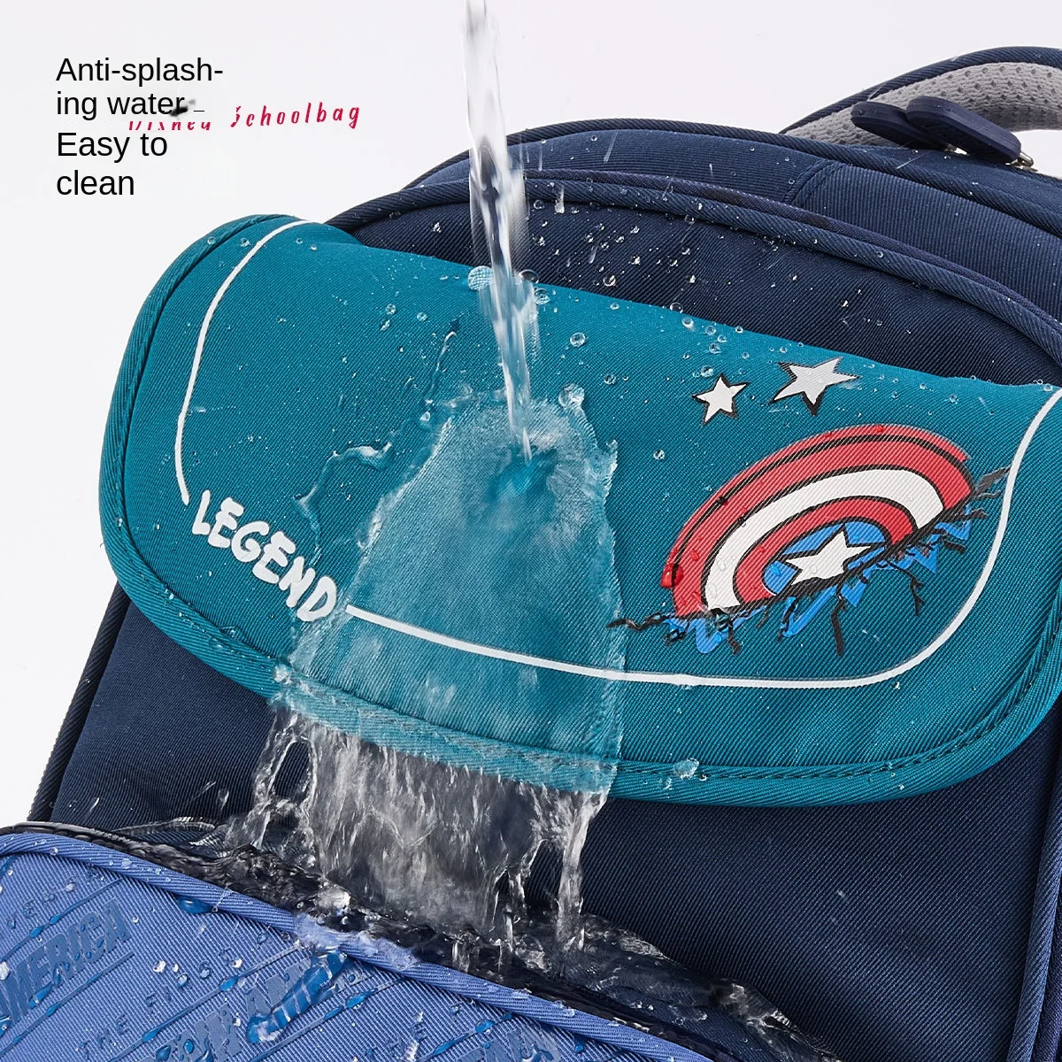 Marvel Leisure Boy School Bag Primary Middle High Student Shoulder Orthopedic Backpack Spider Man Captain America Light Mochilas