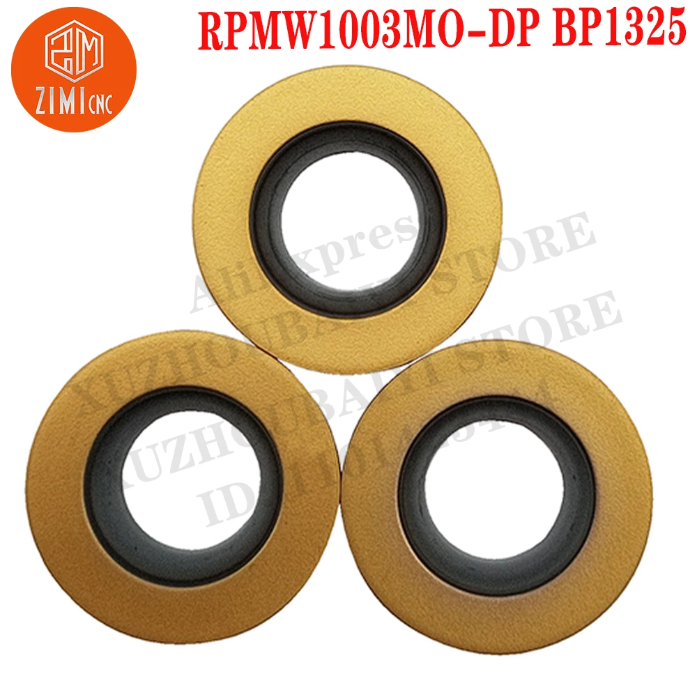 RPMW1003MO-DP BP1325 RPMW 1003MO-DP Carbide Inserts Milling Inserts Tool CNC Tool Metal Lathe Tools Round Milling Cutter Inserts