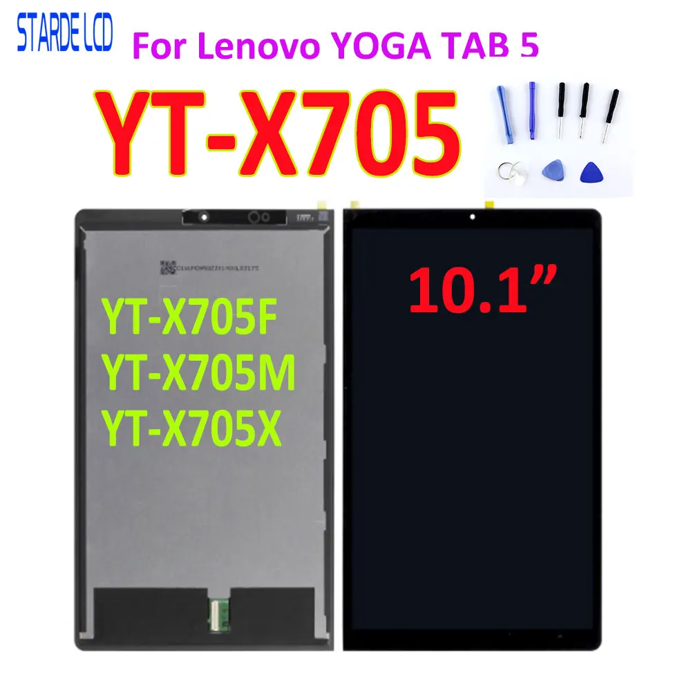 

10.1" AAA+ LCD Display for Lenovo YOGA TAB 5 Smart Tab YT-X705L YT-X705X YT-X705F LCD With Touch screen Digitizer Assembly