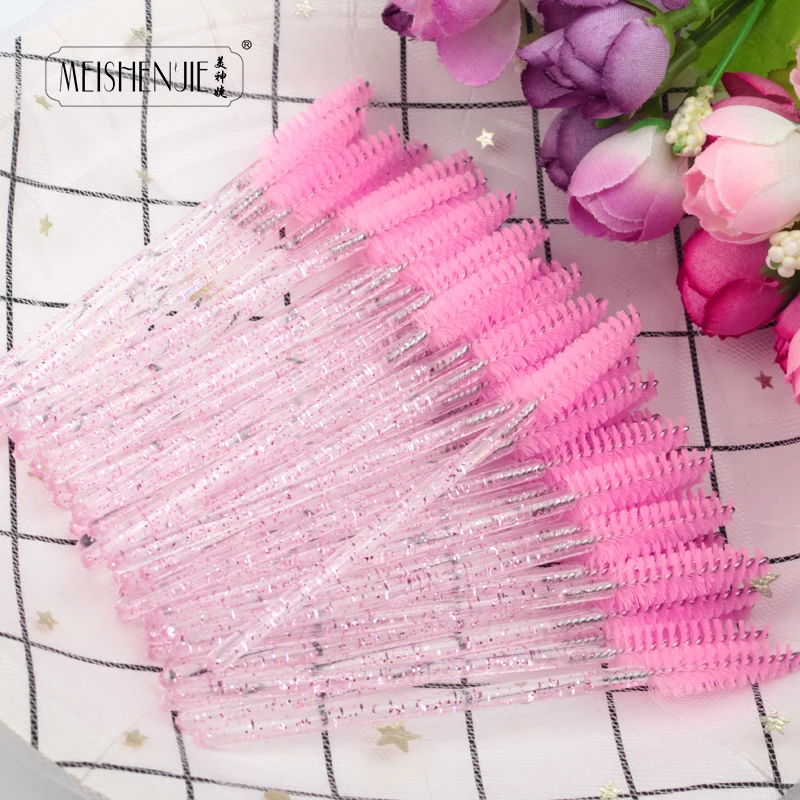 250 Pcs Eyelash Extension Brushes Disposable Eyebrow brush Mascara Wand Applicator Spoolers Eye Lashes Cosmetic Brusher tools