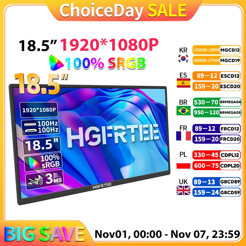 yZ[zHGFRTEE 18.5 C`|[^uj^[ 100Hz RGB100% VESA  & obNuPbgtbvgbvgfBXvC ADS-IPS HDR XN[