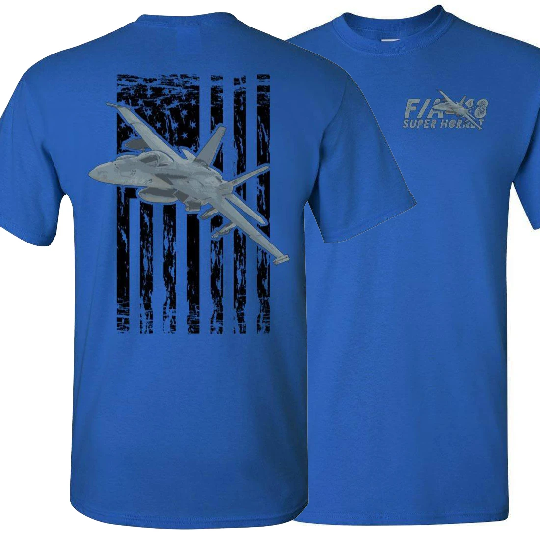 Creative Design American Flag F/A-18 Super Hornet Attack Aircraft T-Shirt. Summer Cotton Short Sleeve O-Neck Mens T Shirt S-3XL